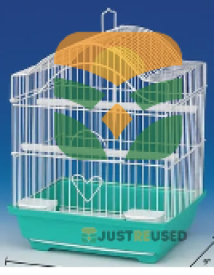 Large Indoor Bird Cage with Feeding Accessories"
