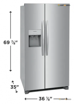 Side-by-Side Refrigerator 500L – Ice & Water Dispenser