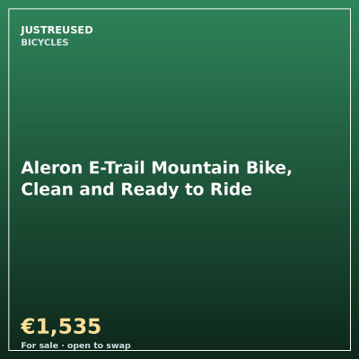 Aleron E-Trail Mountain Bike, Clean and Ready to Ride