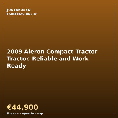2009 Aleron Compact Tractor Tractor, Reliable and Work Ready