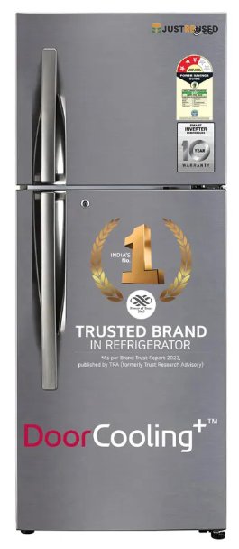 Stainless Steel Double Door Refrigerator 280L – Quick Chill