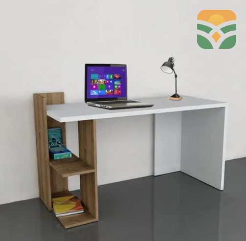 MCompact Study Computer Tableodern Wooden Bed with Storage