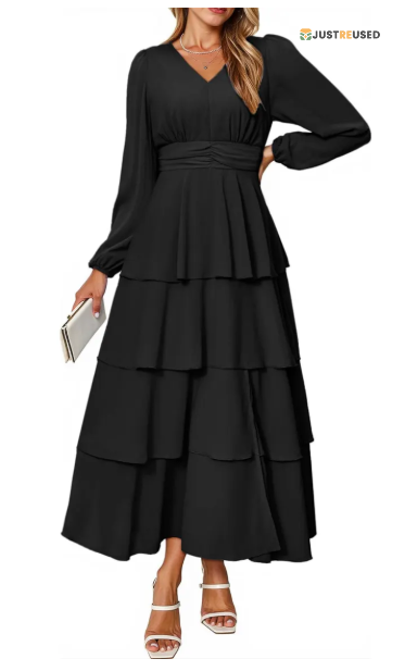 Classic Floral Chiffon Summer Dress