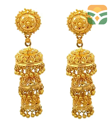 Royal Jhumka Traditional Earrings