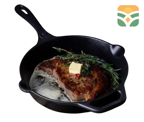 Premium Cast Iron Cooking Skillet