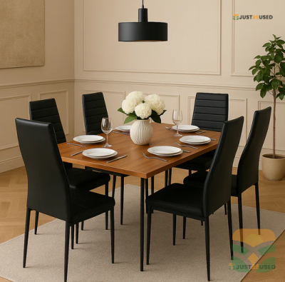 Classic Solid Wood Family Dining Table