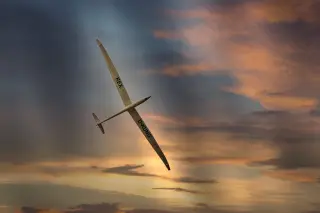 Two seat training glider, London