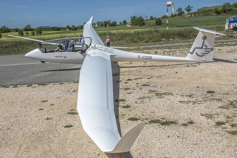 Sailplane with trailer