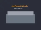 IKEA 3-seater sofa grey, lightly used - thumbnail 1