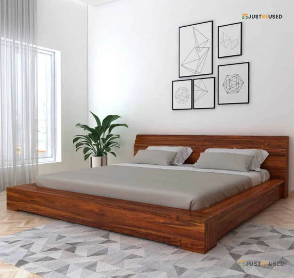 Classic Solid Wood Double Bed Frame