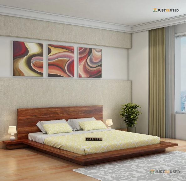 Classic Solid Wood Double Bed Frame